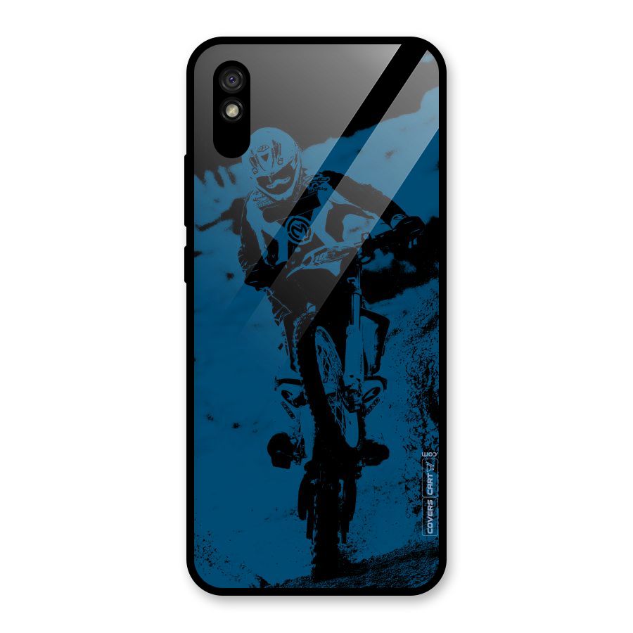 Moto Combat Glass Back Case for Redmi 9i