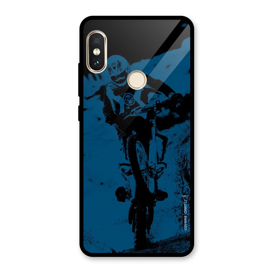 Moto Combat Glass Back Case for Redmi Note 5 Pro