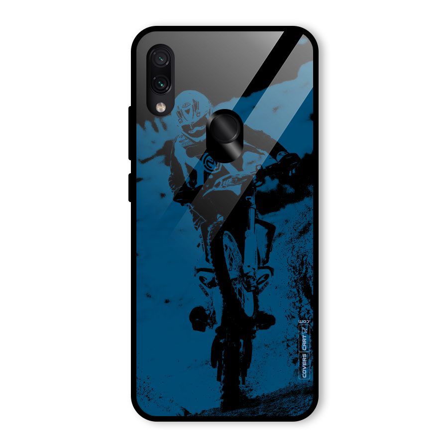 Moto Combat Glass Back Case for Redmi Note 7S