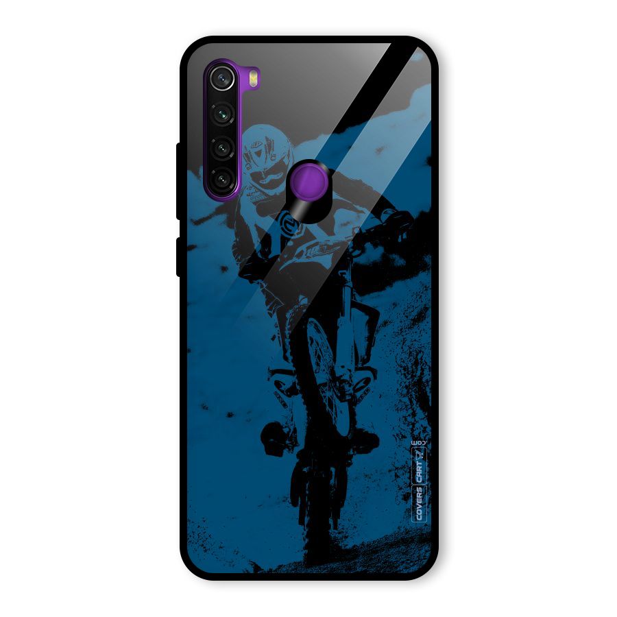 Moto Combat Glass Back Case for Redmi Note 8