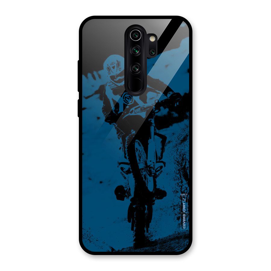 Moto Combat Glass Back Case for Redmi Note 8 Pro