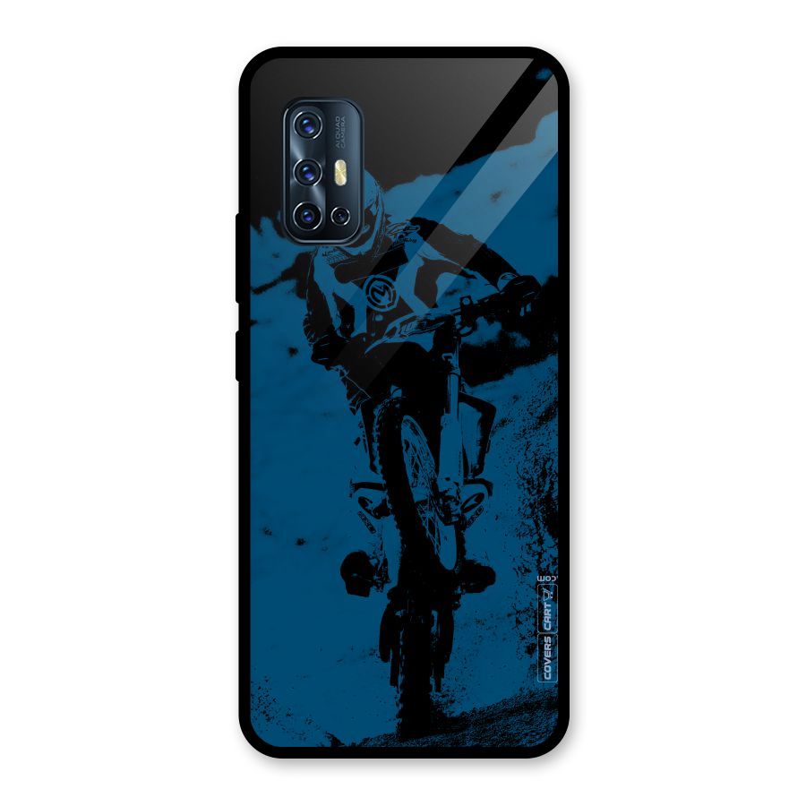 Moto Combat Glass Back Case for Vivo V17