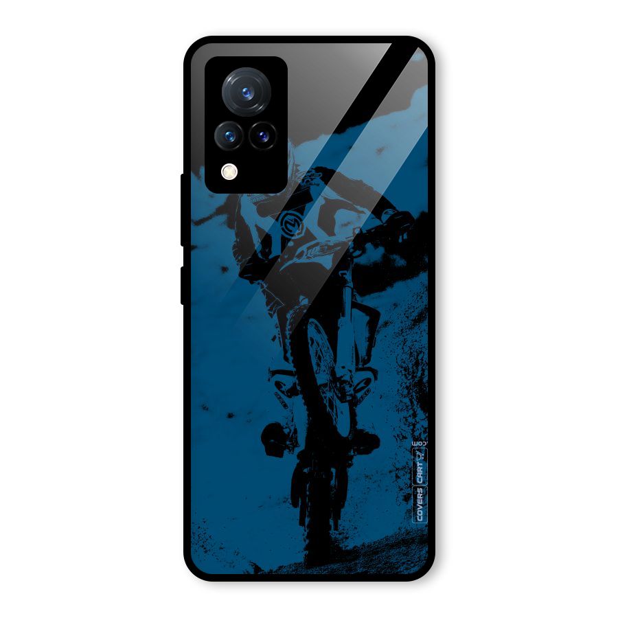 Moto Combat Glass Back Case for Vivo V21 5G