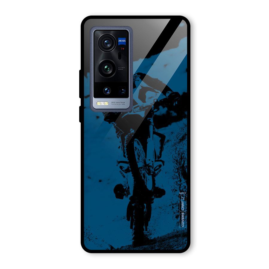 Moto Combat Glass Back Case for Vivo X60 Pro Plus