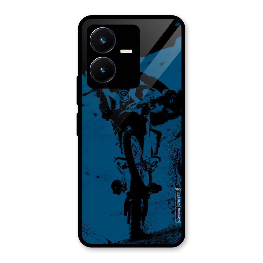 Moto Combat Glass Back Case for Vivo Y22