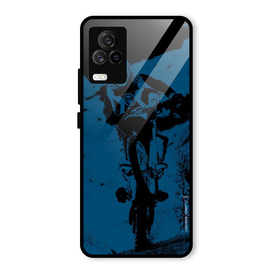 Moto Combat Glass Back Case for Vivo iQOO 7 Legend 5G