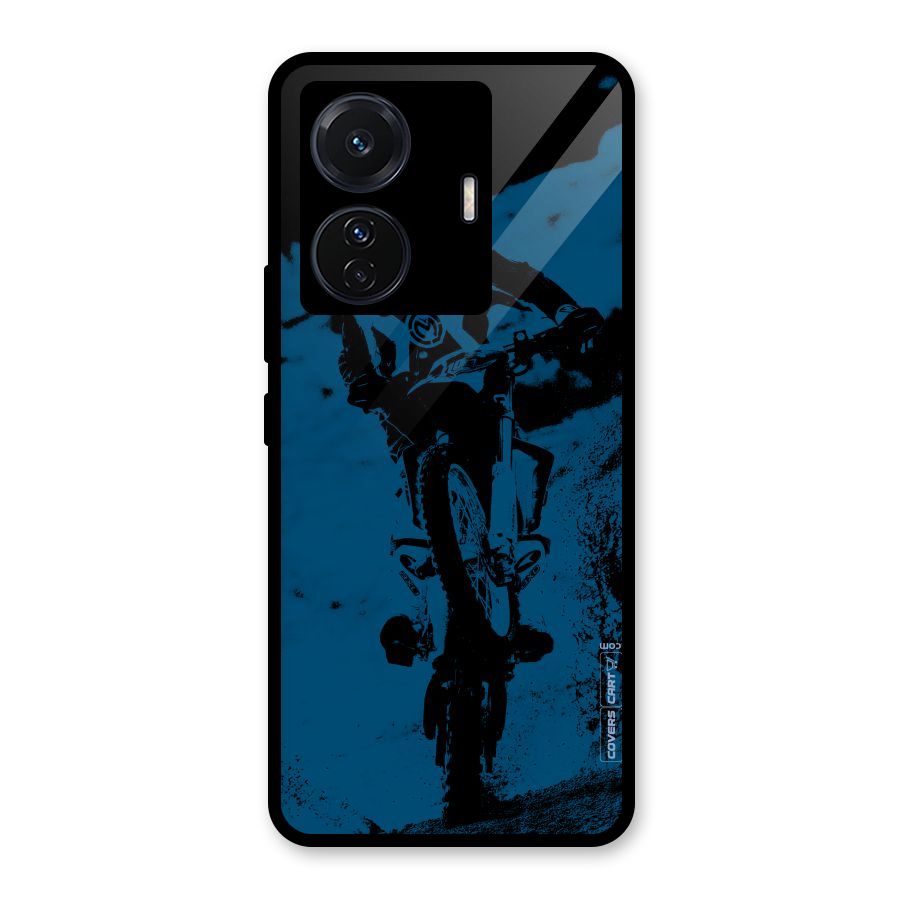 Moto Combat Glass Back Case for Vivo iQOO Z6 Pro