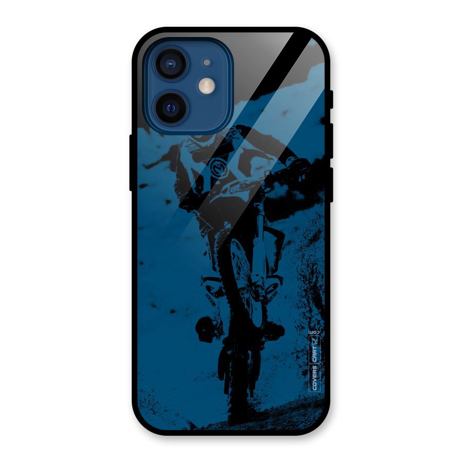 Moto Combat Glass Back Case for iPhone 12 Mini