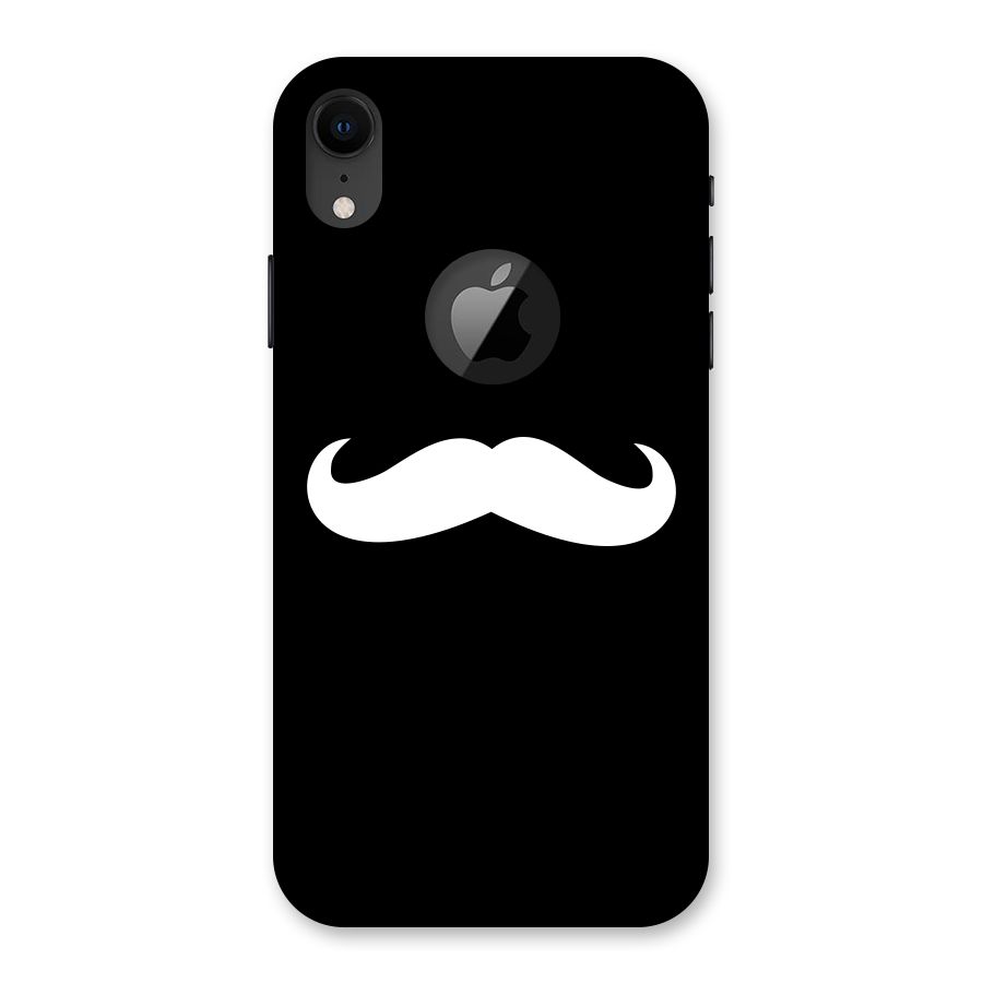 Moustache Love Back Case for iPhone XR Logo Cut