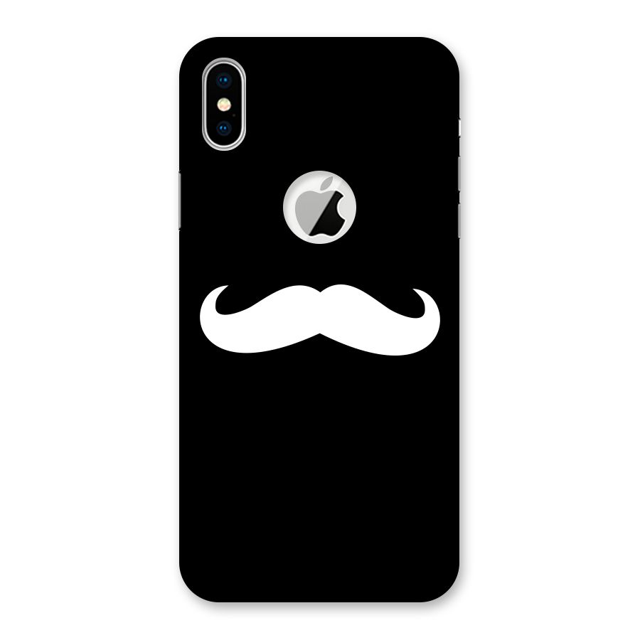 Moustache Love Back Case for iPhone X Logo Cut
