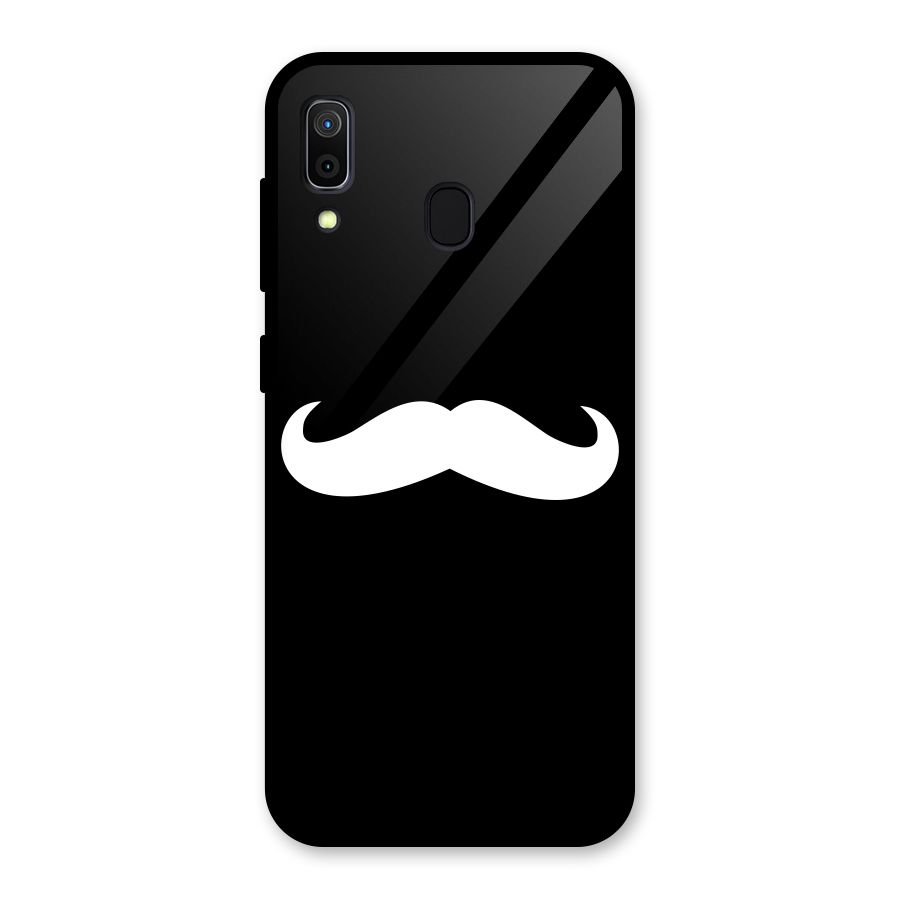 Moustache Love Glass Back Case for Galaxy A30