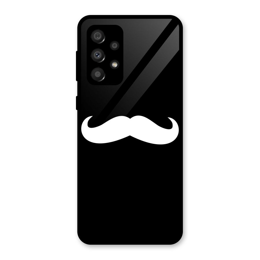 Moustache Love Glass Back Case for Galaxy A32