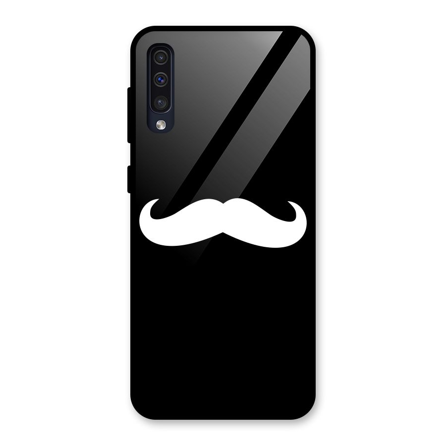 Moustache Love Glass Back Case for Galaxy A50