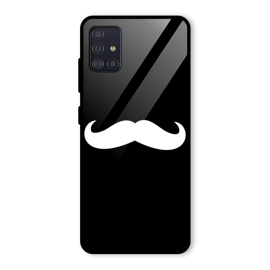 Moustache Love Glass Back Case for Galaxy A51