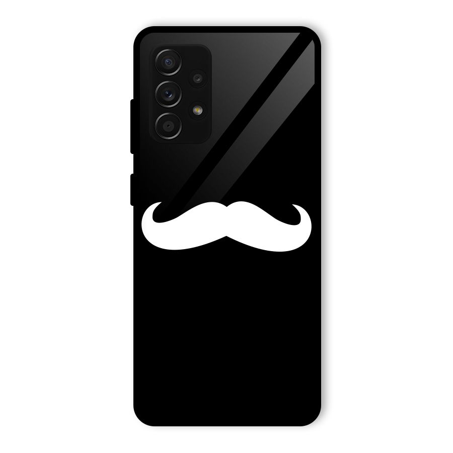 Moustache Love Glass Back Case for Galaxy A53 5G