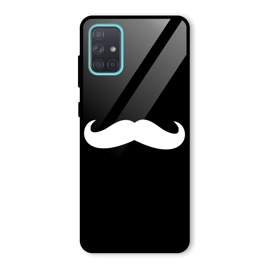 Moustache Love Glass Back Case for Galaxy A71