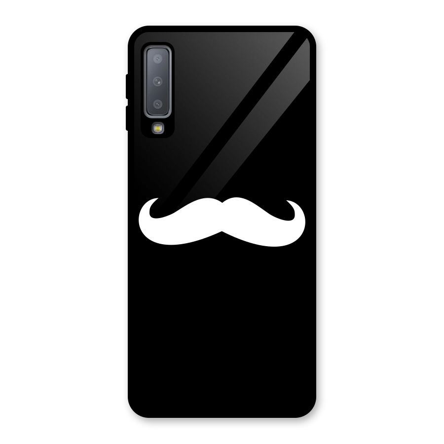 Moustache Love Glass Back Case for Galaxy A7 (2018)