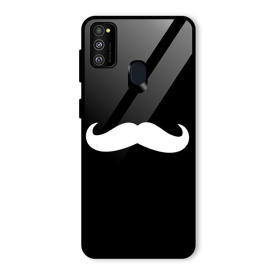 Moustache Love Glass Back Case for Galaxy M30s
