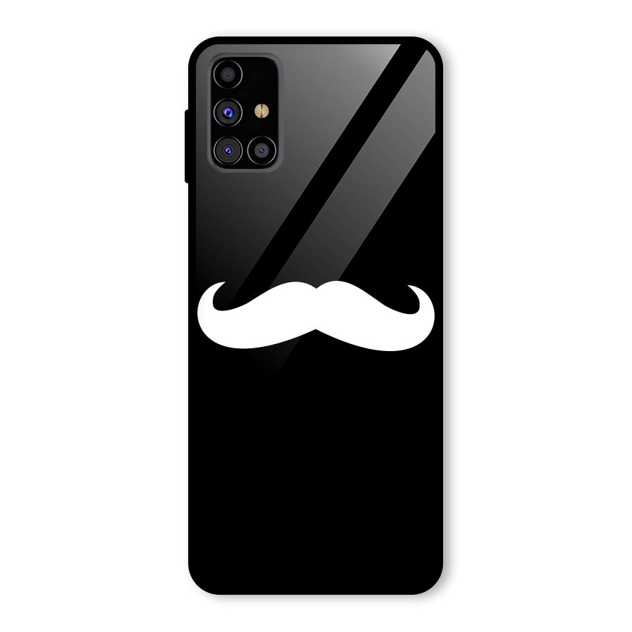 Moustache Love Glass Back Case for Galaxy M31s