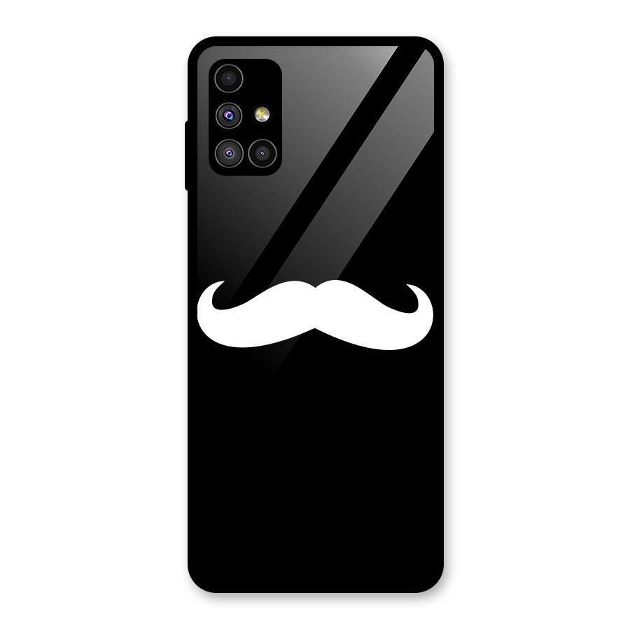 Moustache Love Glass Back Case for Galaxy M51