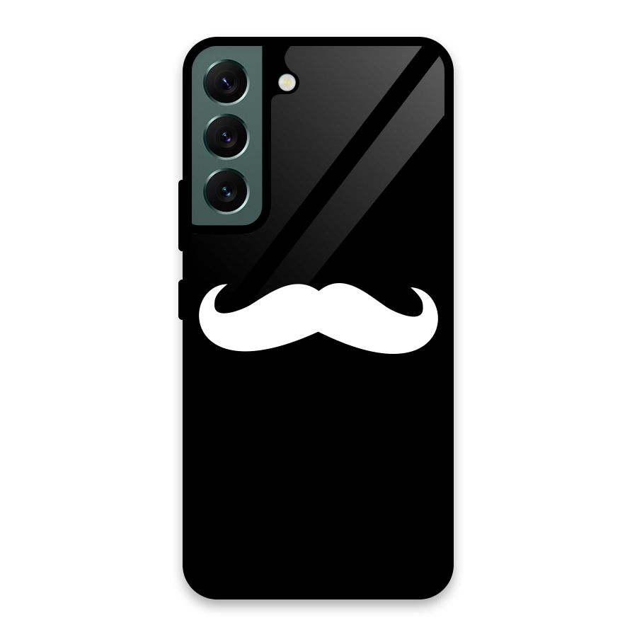 Moustache Love Glass Back Case for Galaxy S22 5G