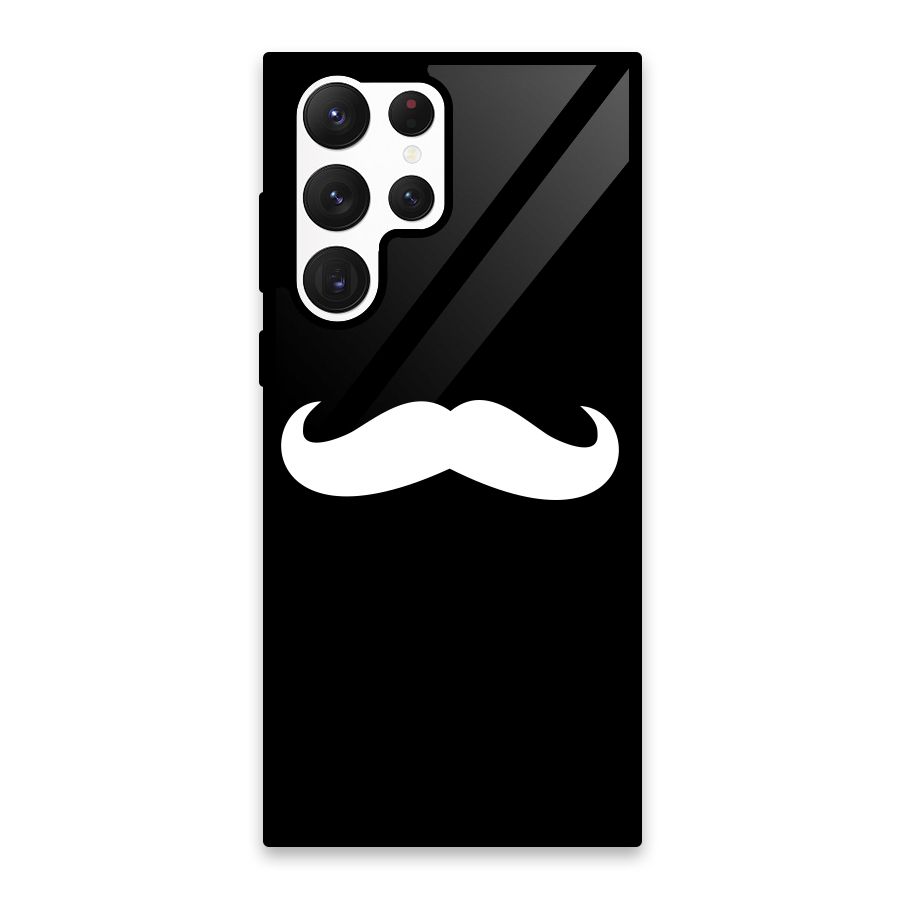Moustache Love Glass Back Case for Galaxy S22 Ultra 5G