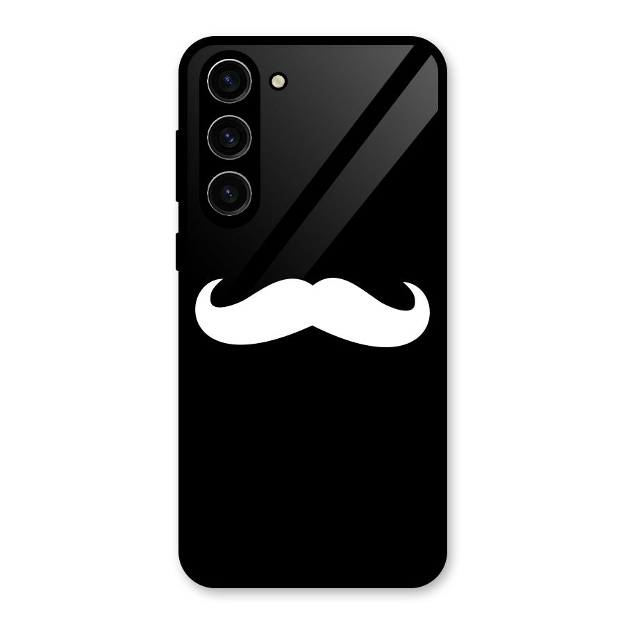 Moustache Love Glass Back Case for Galaxy S23 Plus