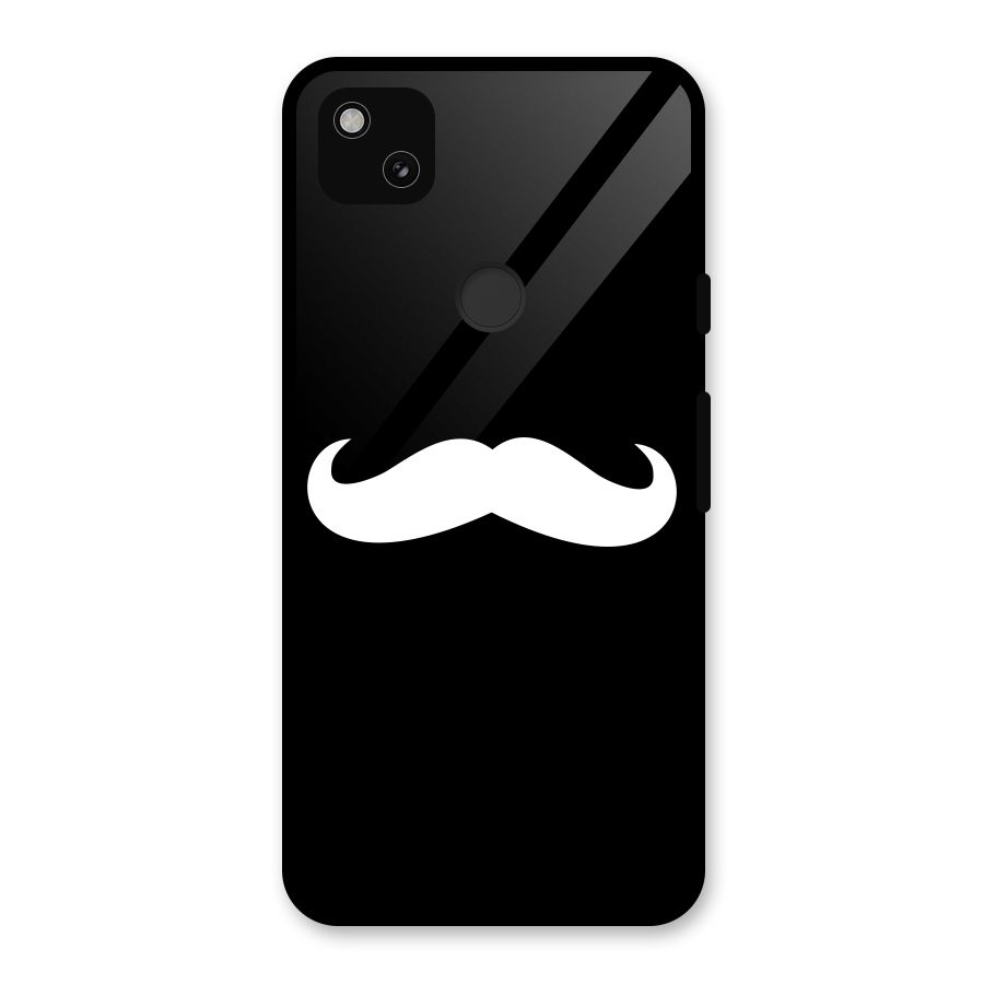 Moustache Love Glass Back Case for Google Pixel 4a
