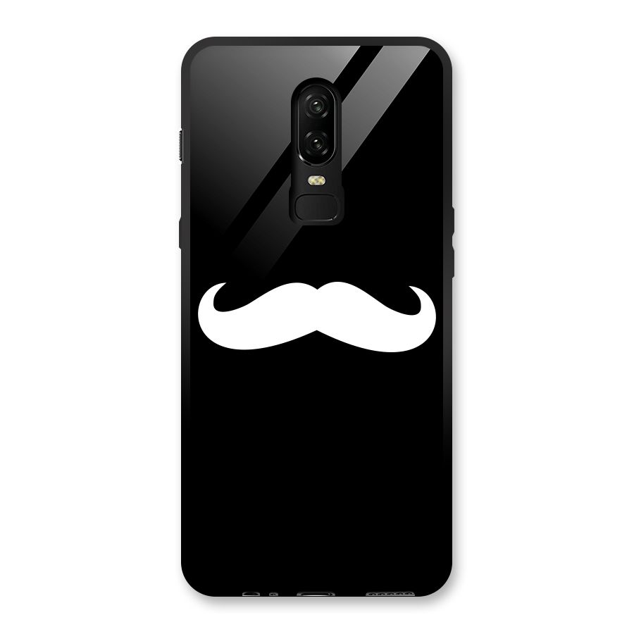 Moustache Love Glass Back Case for OnePlus 6