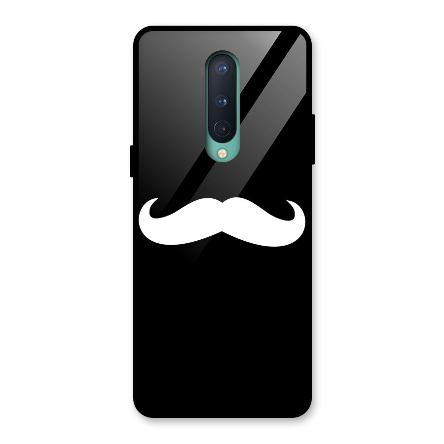 Moustache Love Glass Back Case for OnePlus 8