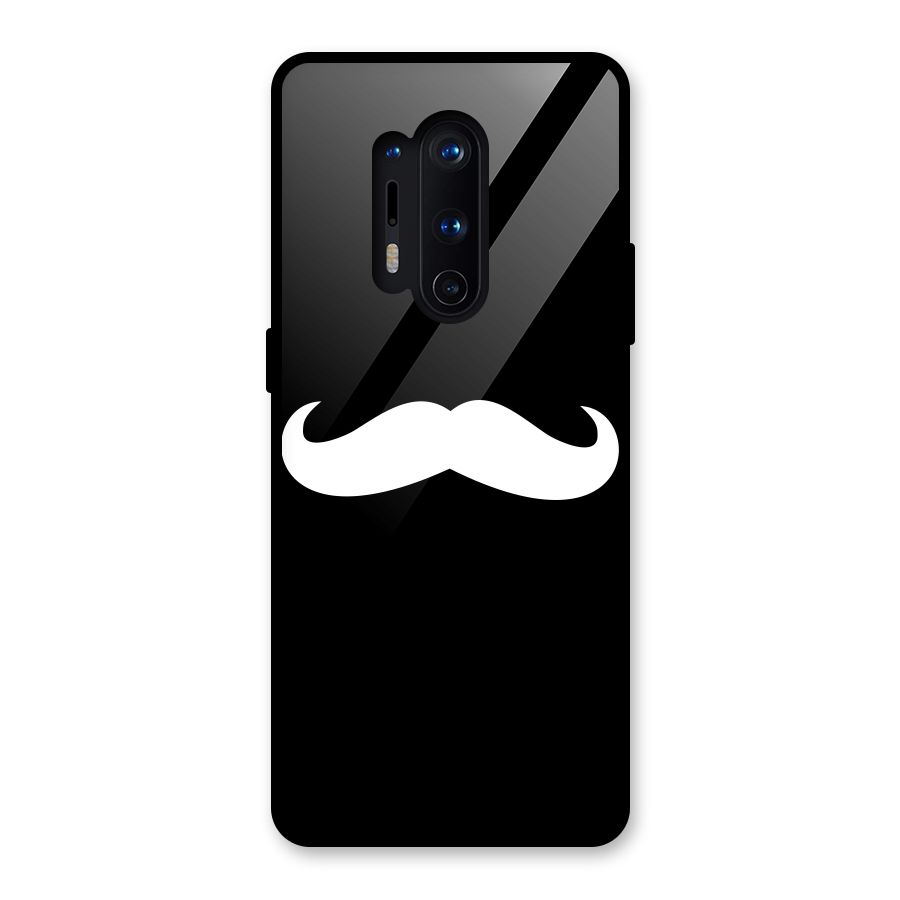 Moustache Love Glass Back Case for OnePlus 8 Pro