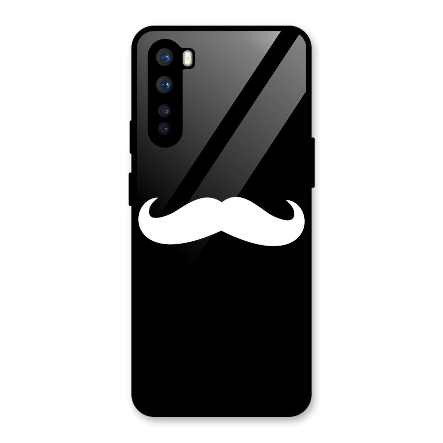 Moustache Love Glass Back Case for OnePlus Nord