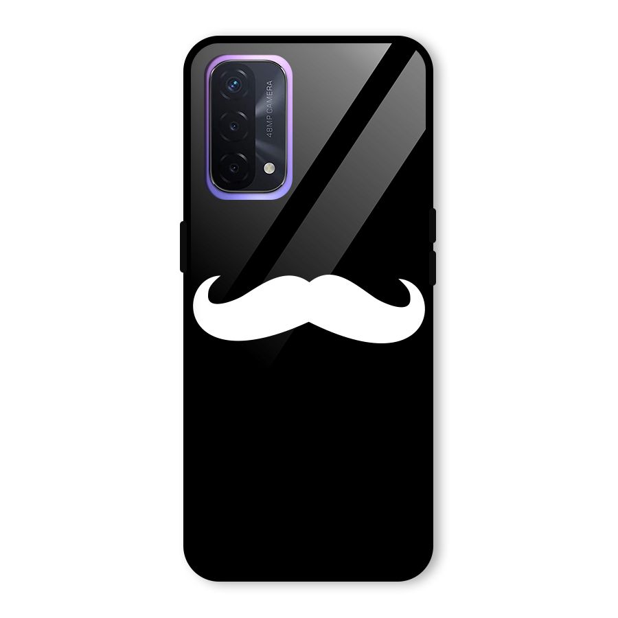 Moustache Love Glass Back Case for Oppo A74 5G
