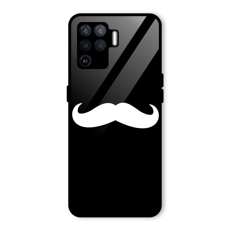 Moustache Love Glass Back Case for Oppo F19 Pro
