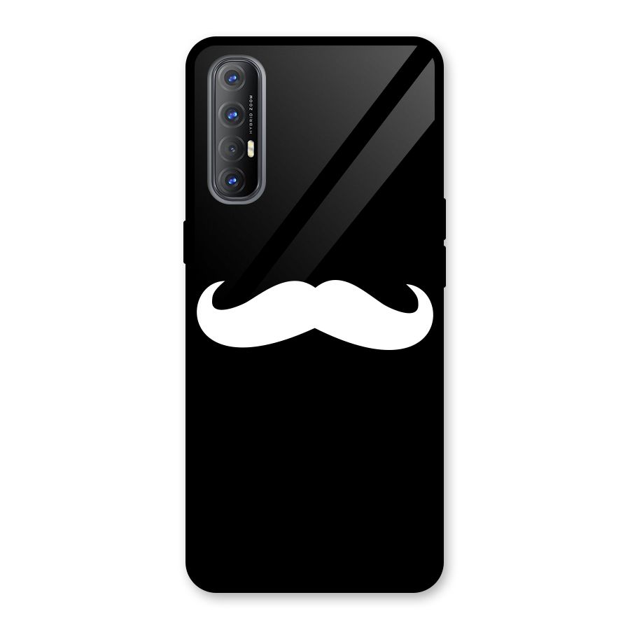 Moustache Love Glass Back Case for Oppo Reno3 Pro