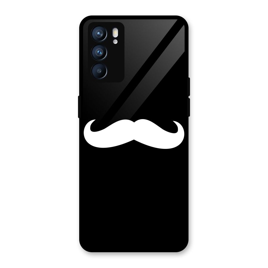 Moustache Love Glass Back Case for Oppo Reno6 5G