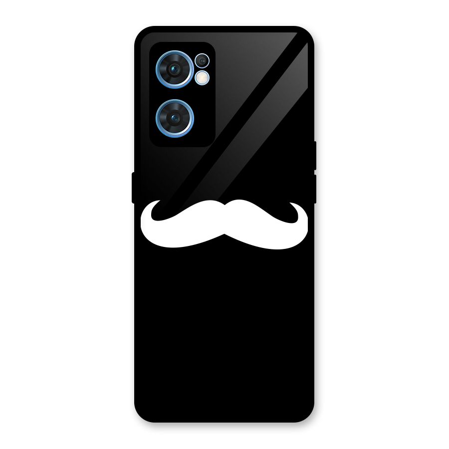 Moustache Love Glass Back Case for Oppo Reno7 5G