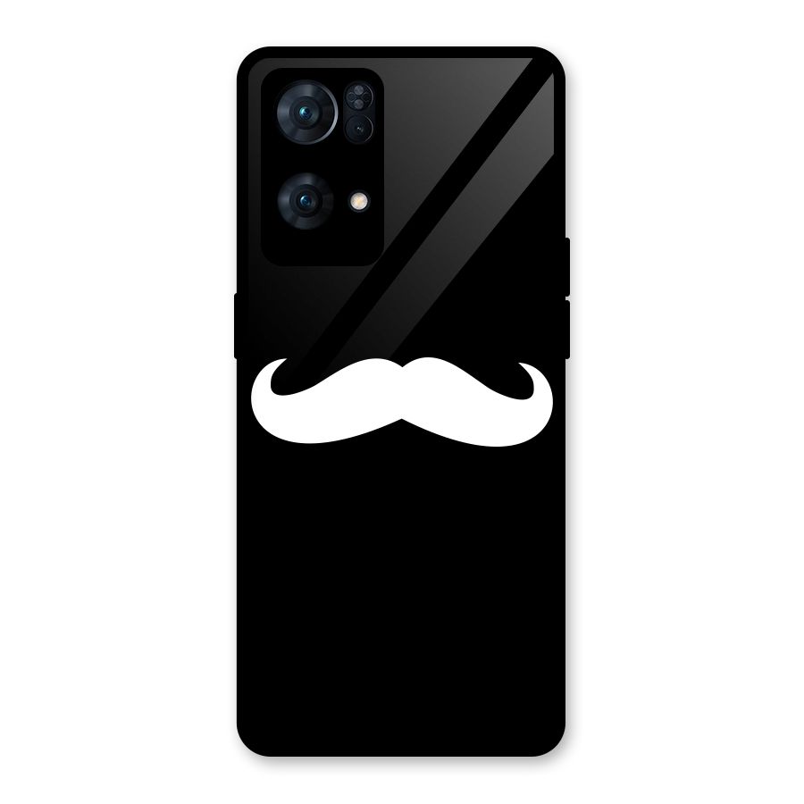 Moustache Love Glass Back Case for Oppo Reno7 Pro 5G