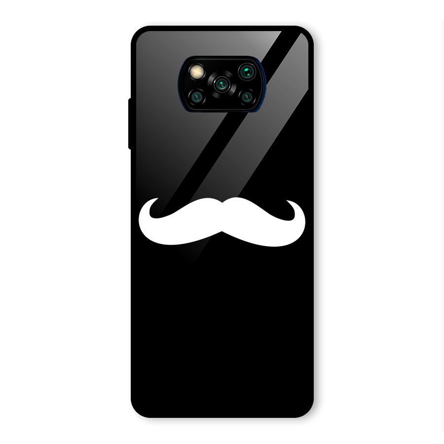 Moustache Love Glass Back Case for Poco X3 Pro