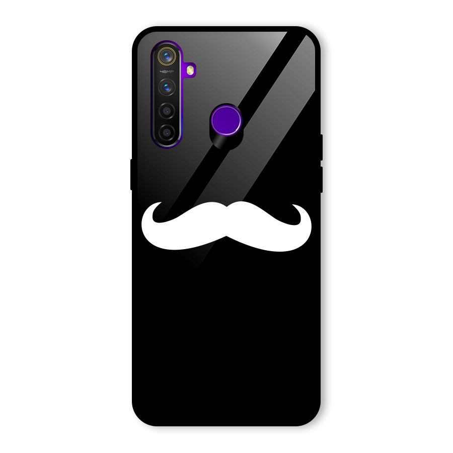 Moustache Love Glass Back Case for Realme 5 Pro