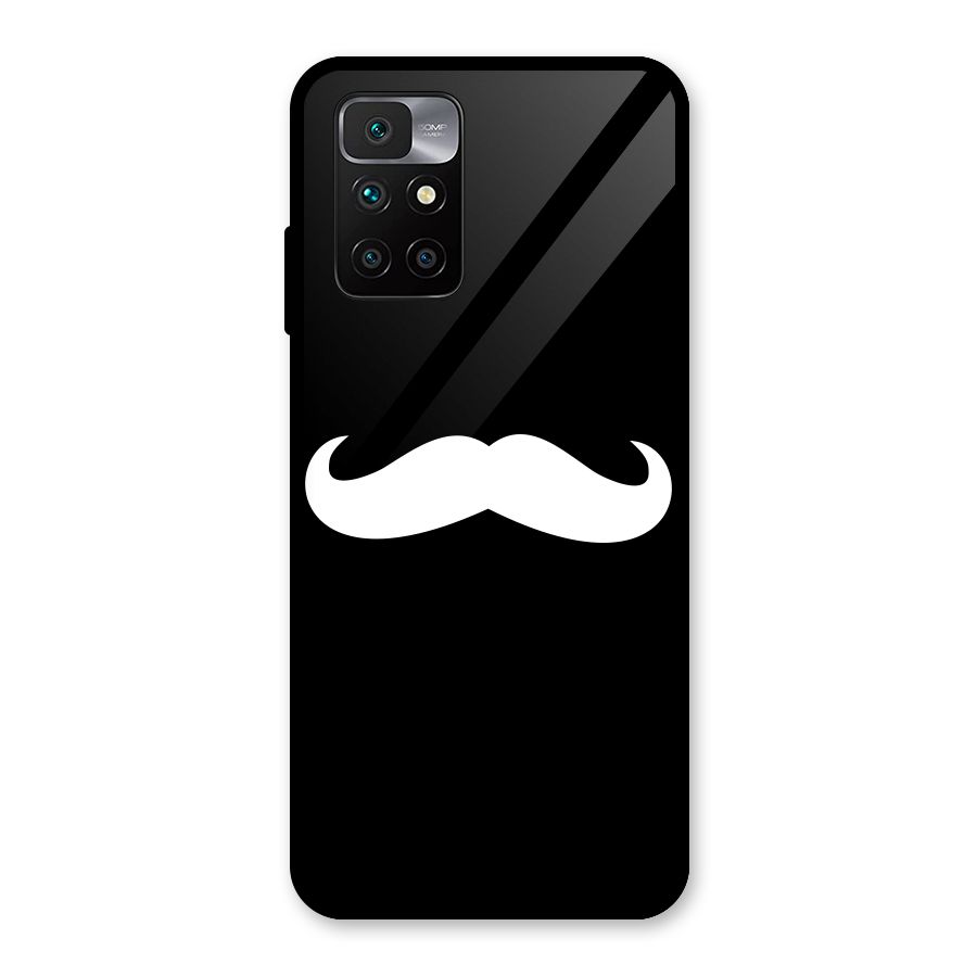 Moustache Love Glass Back Case for Redmi 10 Prime