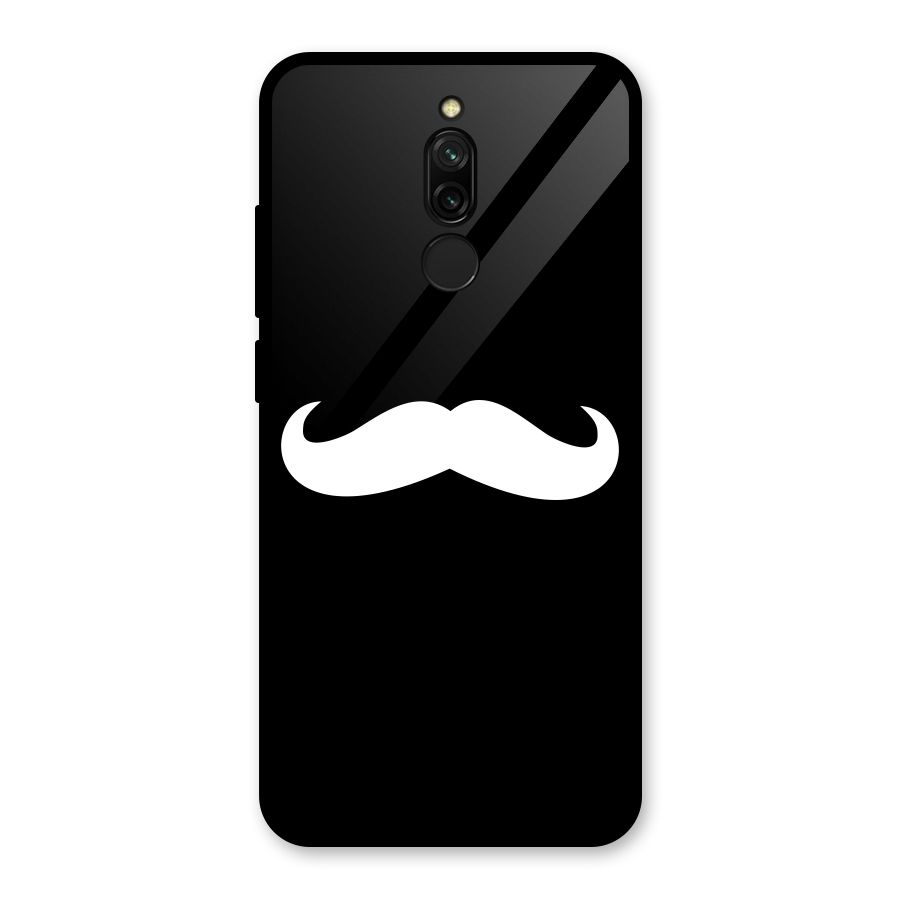 Moustache Love Glass Back Case for Redmi 8