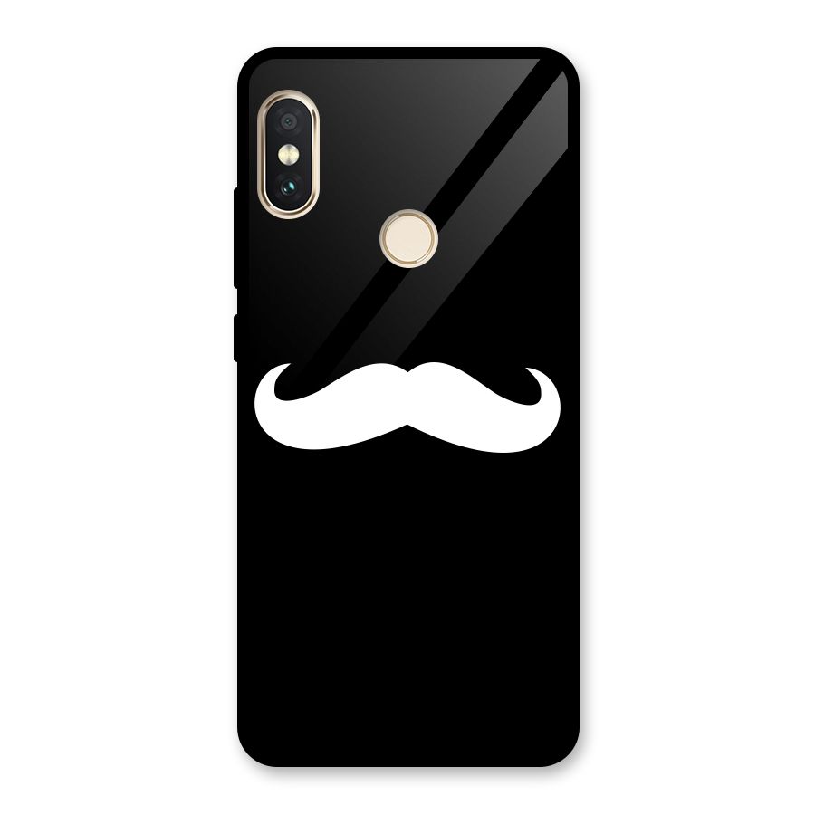 Moustache Love Glass Back Case for Redmi Note 5 Pro