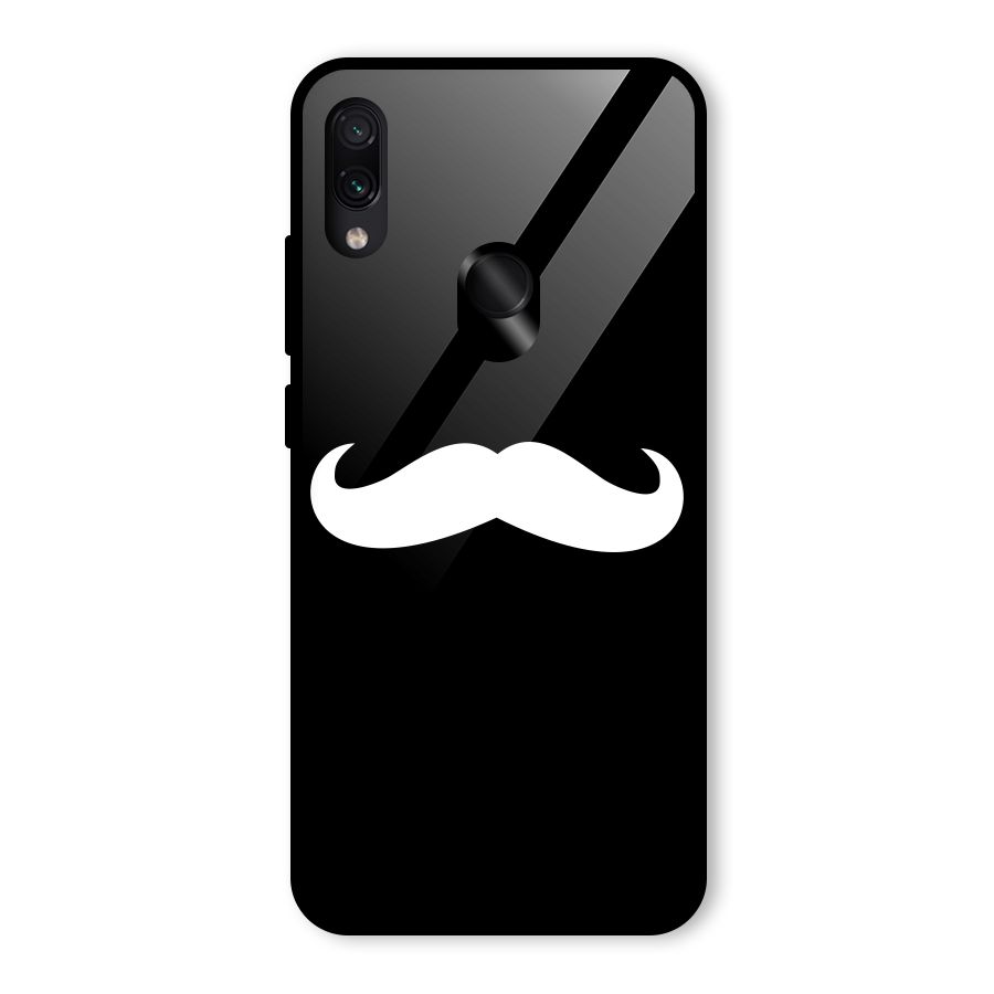 Moustache Love Glass Back Case for Redmi Note 7 Pro