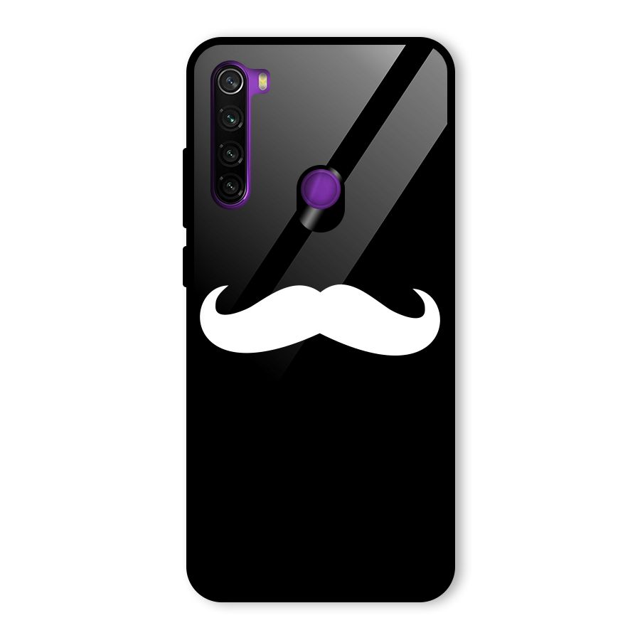 Moustache Love Glass Back Case for Redmi Note 8