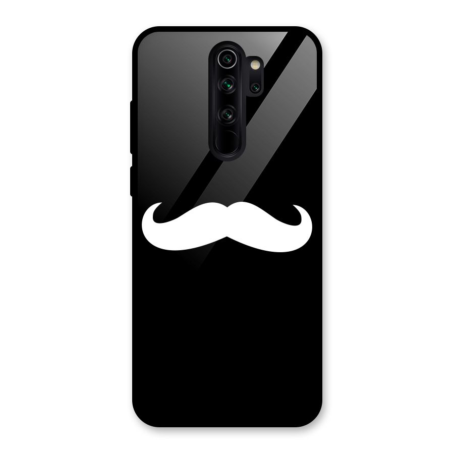 Moustache Love Glass Back Case for Redmi Note 8 Pro