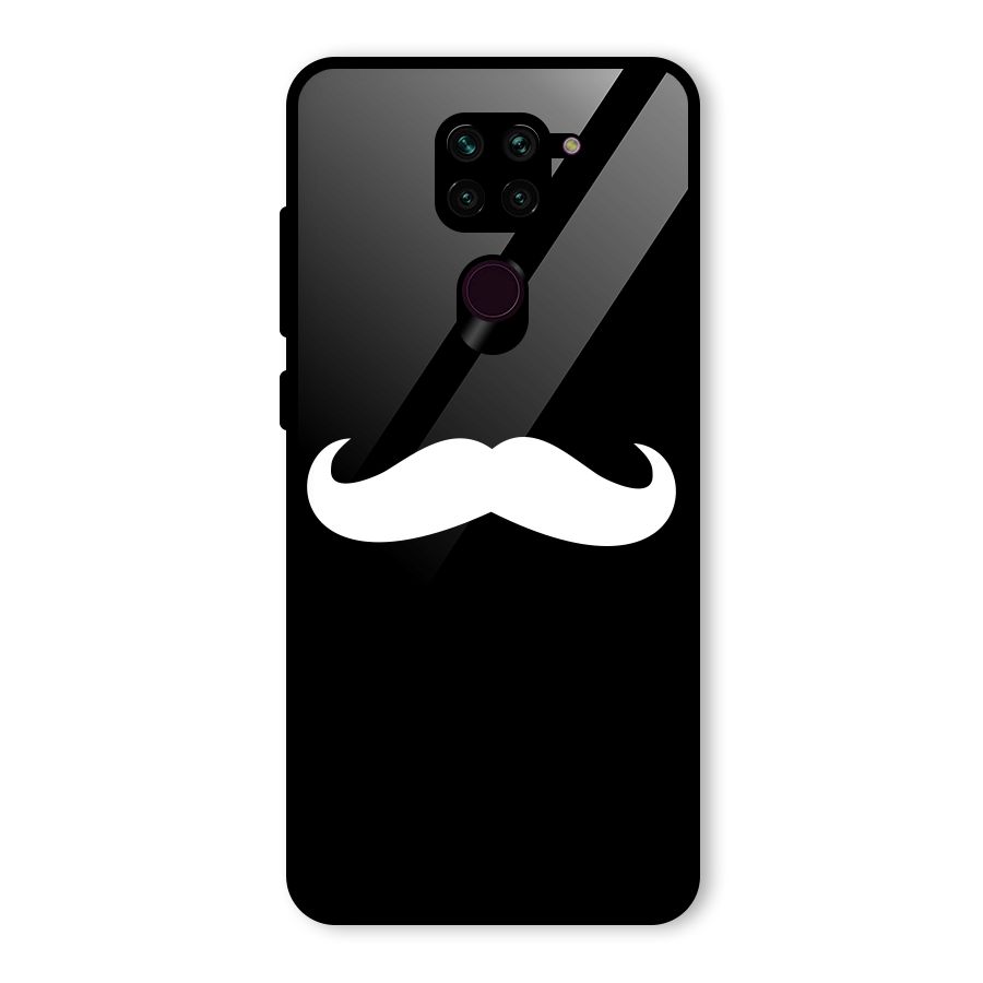 Moustache Love Glass Back Case for Redmi Note 9