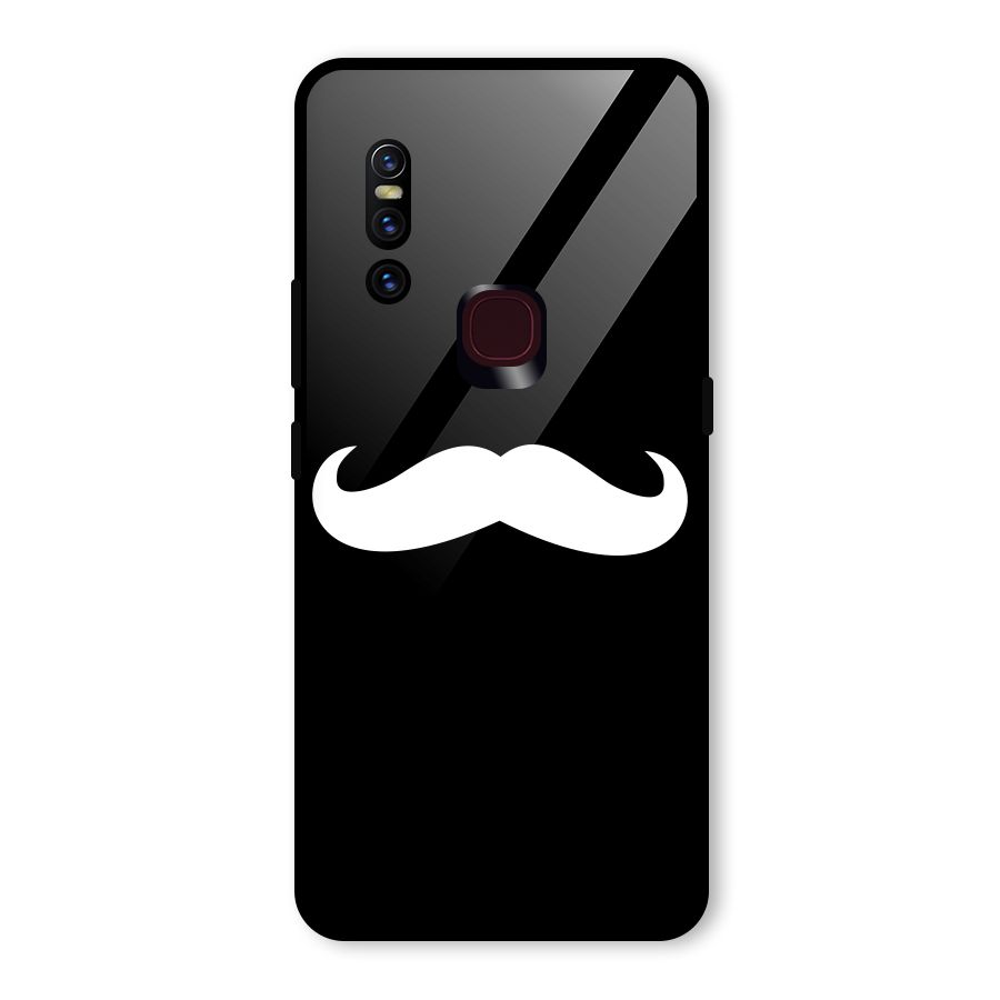 Moustache Love Glass Back Case for Vivo V15