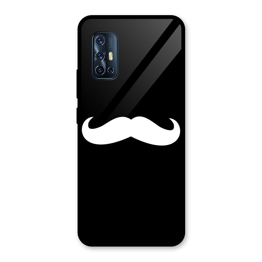 Moustache Love Glass Back Case for Vivo V17