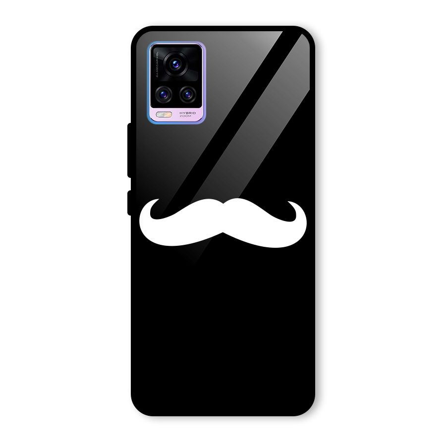 Moustache Love Glass Back Case for Vivo V20 Pro